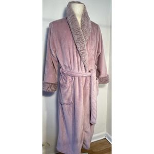 Carole Hochman Women’s XL Purple PLUSH Wrap Robe Super Soft and Warm
